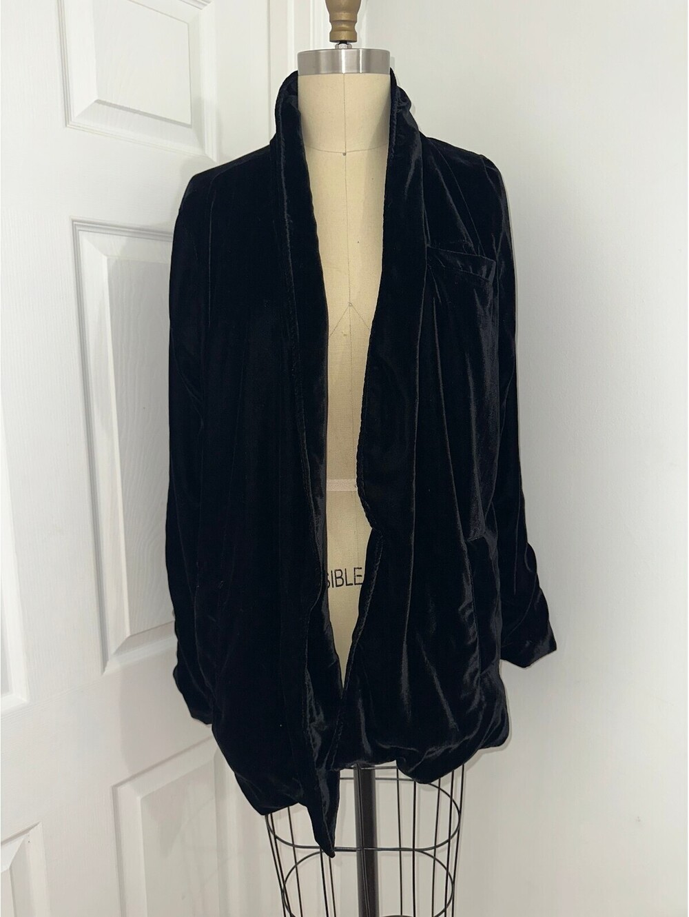Free People VTG Whimsy Goth Witchy Velvet Duster Blazer M
